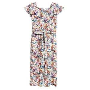 H&M Patterned flounced jumpsuit sz 8-9y
